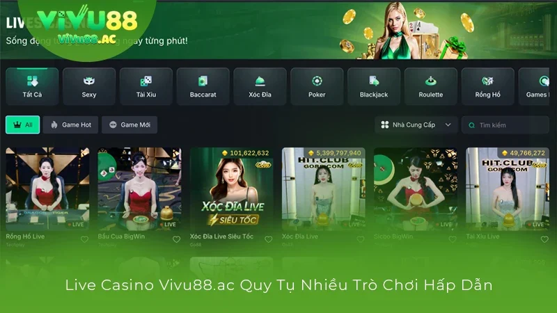 Live casino fxgt.jpn.com quy tụ nhiều tựa game siêu cuốn